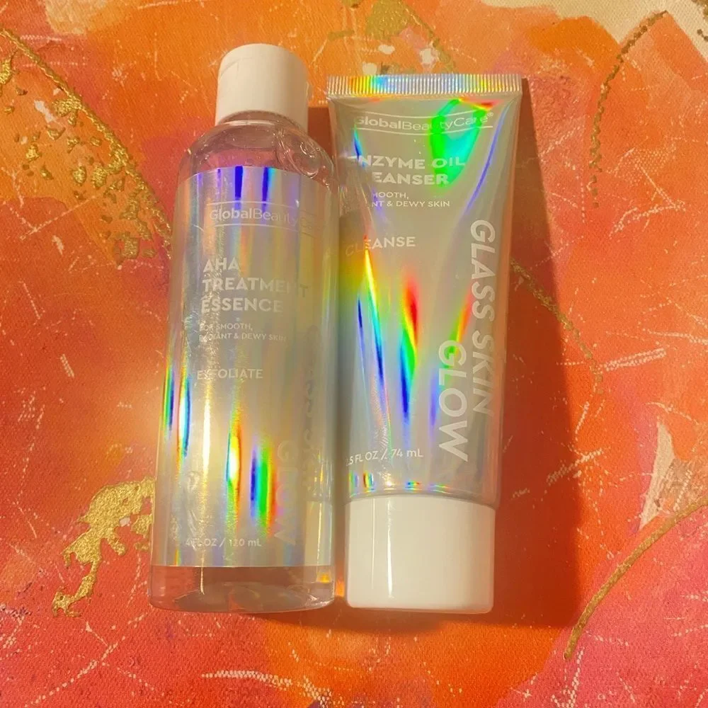 🛍️Global Beauty Care AHA  treatment Essence & Enzyme Oil Cleanser🎊